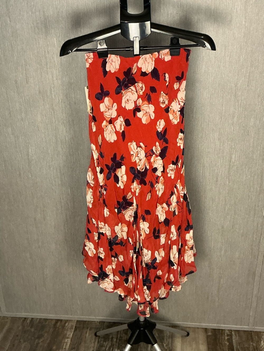 Maeve Rust Floral High-Low Ruffle Skirt Size XS - Picture 8 of 12